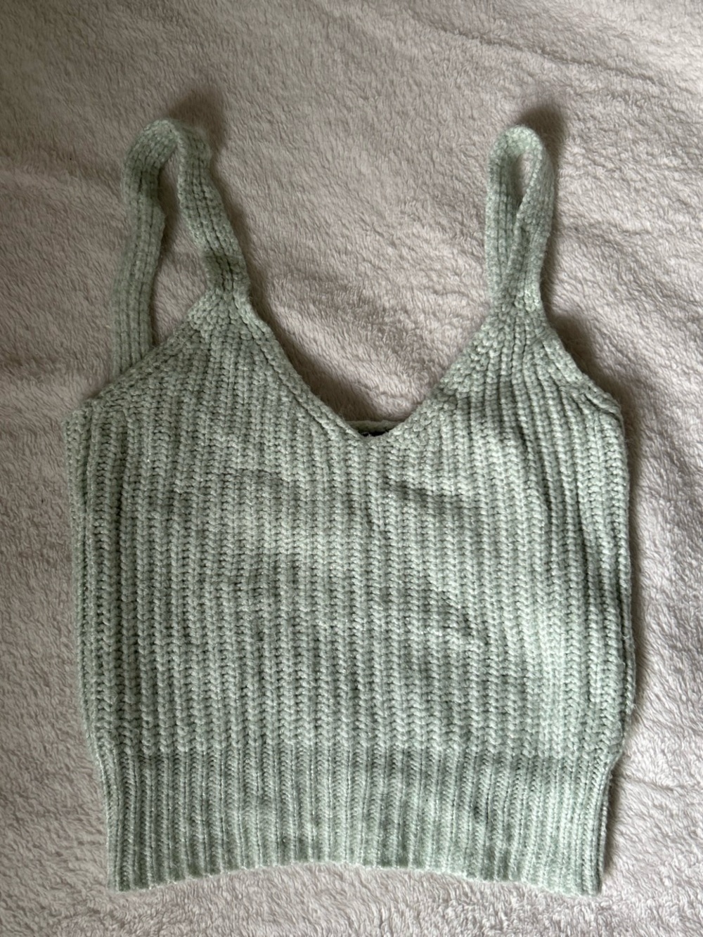 Streetwear Society Ribbed Knit Tank Top in Sage